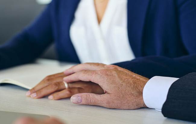 Holding married womans hand - Sexual Harassement